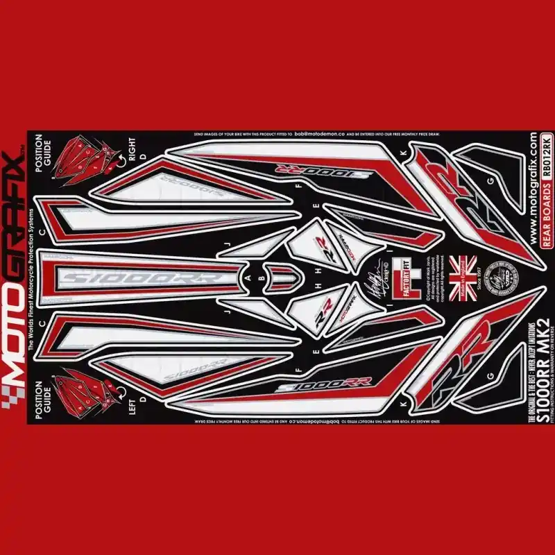 Versand Am Gleichen Tag Motografix Steinschlagschutz hinten passend für BMW S 1000 RR 2015-2016