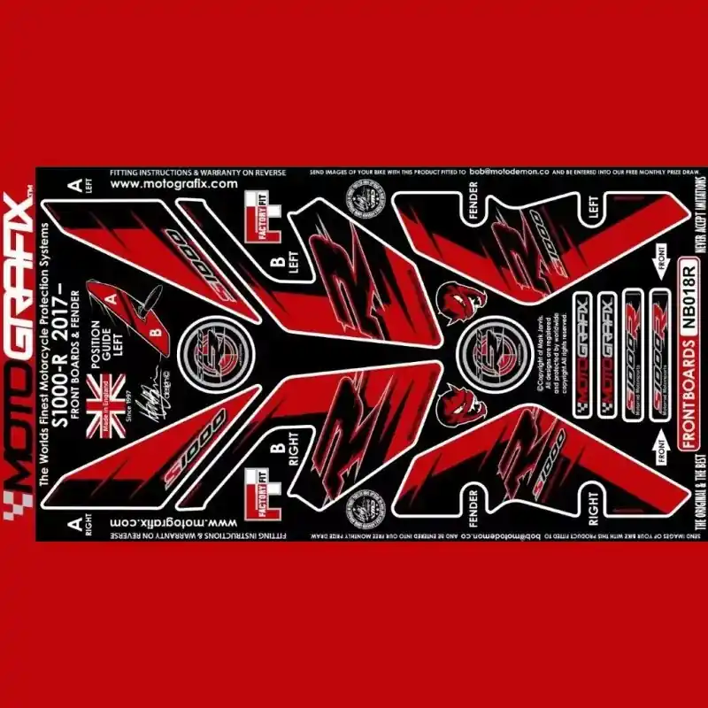 Kostenfreie Lieferung Motografix Steinschlagschutz vorn passend für BMW S 1000 R 2017