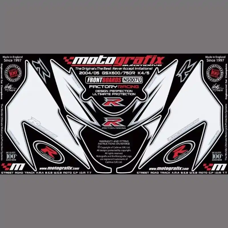 Motografix Steinschlagschutz passend für Suzuki GSX-R 600 / 750 2004-2005 Kostenloser Rückversand