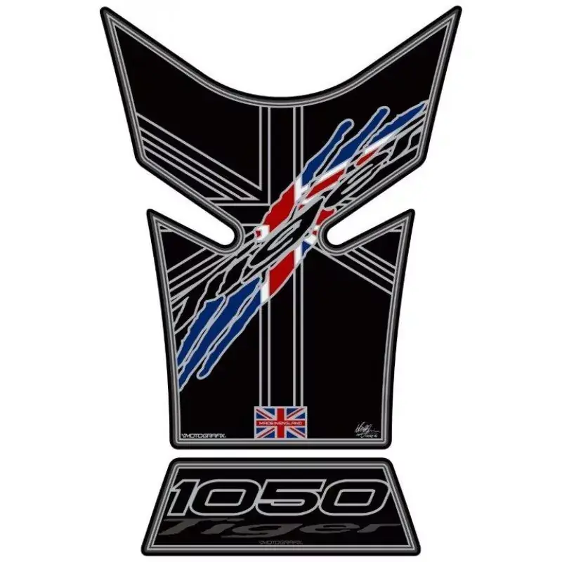 Motografix 3D Gel Tank Pad Protector TT030K passend für Triumph Tiger 1050 Kostenfreie Lieferung