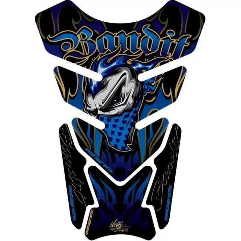 Motografix Bandit Blue 3D Gel Tank Pad Protector ST078B Super-Preis