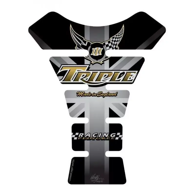 Motografix 3D Gel Tank Pad Protector TT006U passend für Triumph Triple Expressversand