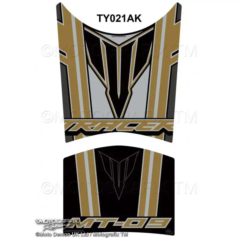 Nur Für Kurze Zeit Motografix 3D Gel Tank Pad passend für Yamaha MT-09 Tracer Black