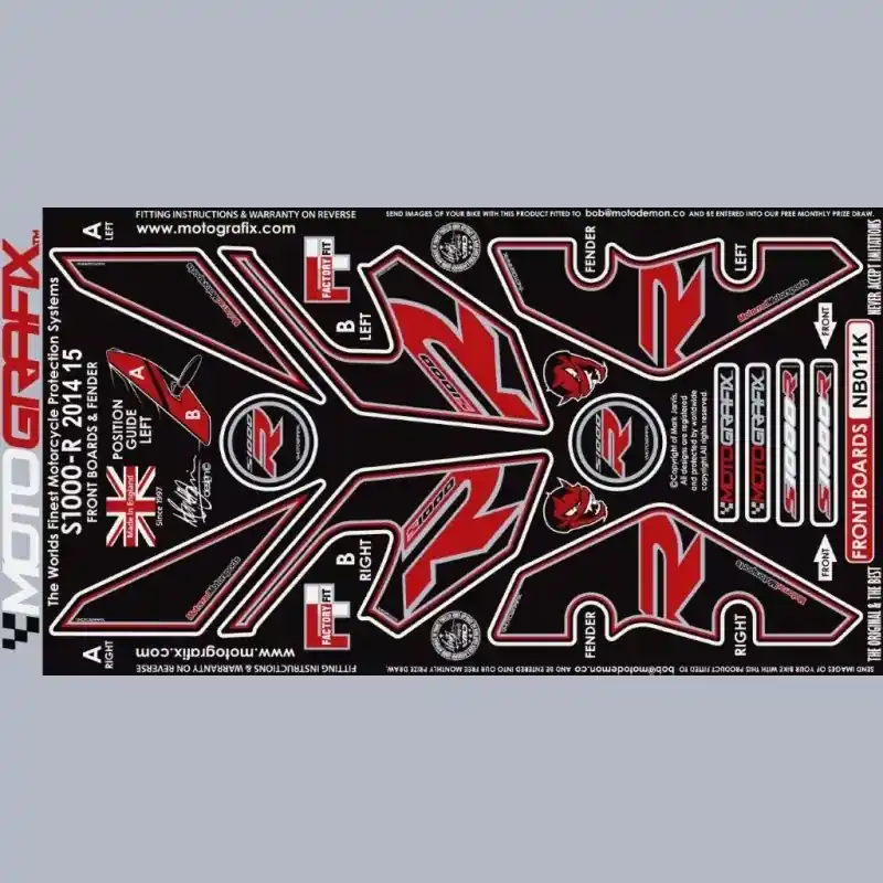 Direkt Vom Hersteller Motografix Steinschlagschutz passend für BMW S 1000 R 2014–2016 NB011K