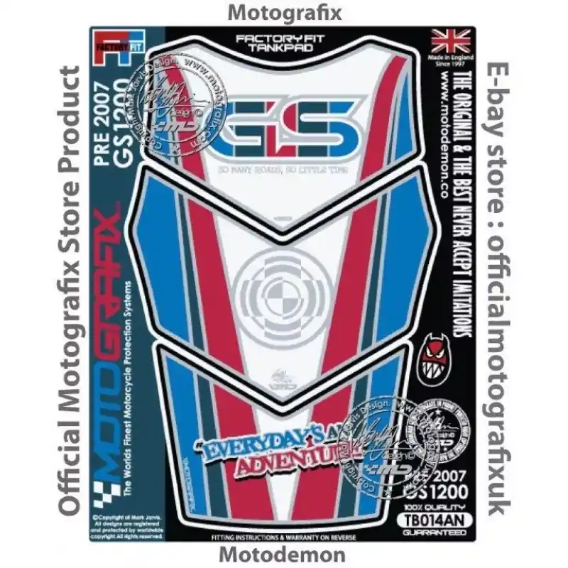 Motografix 3D Gel Tank Pad Protector TB014AN passend für BMW R 1200 GS Saisonangebot