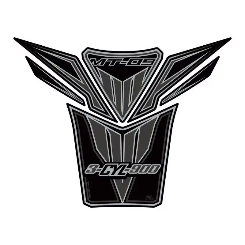 Motografix 3D Gel Tank Pad TY022KK passend für Yamaha MT-09 Black / Grey Beliebt