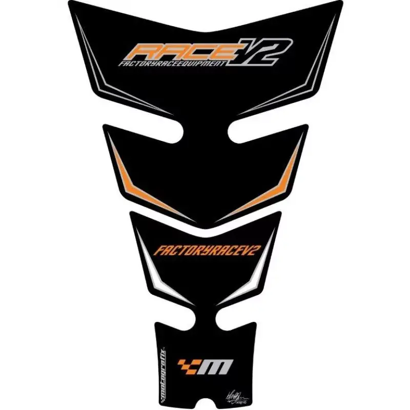 Motografix KTM RACE V2 Black Factory 3D Gel Tank Pad Protector Schnäppchen