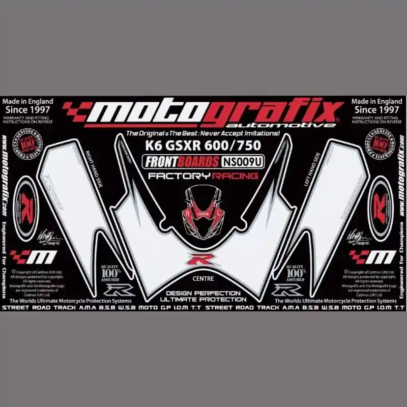 Motografix Steinschlagschutz vorn passend für Suzuki GSX-R 600 / 750 2006-2007 Direktkauf