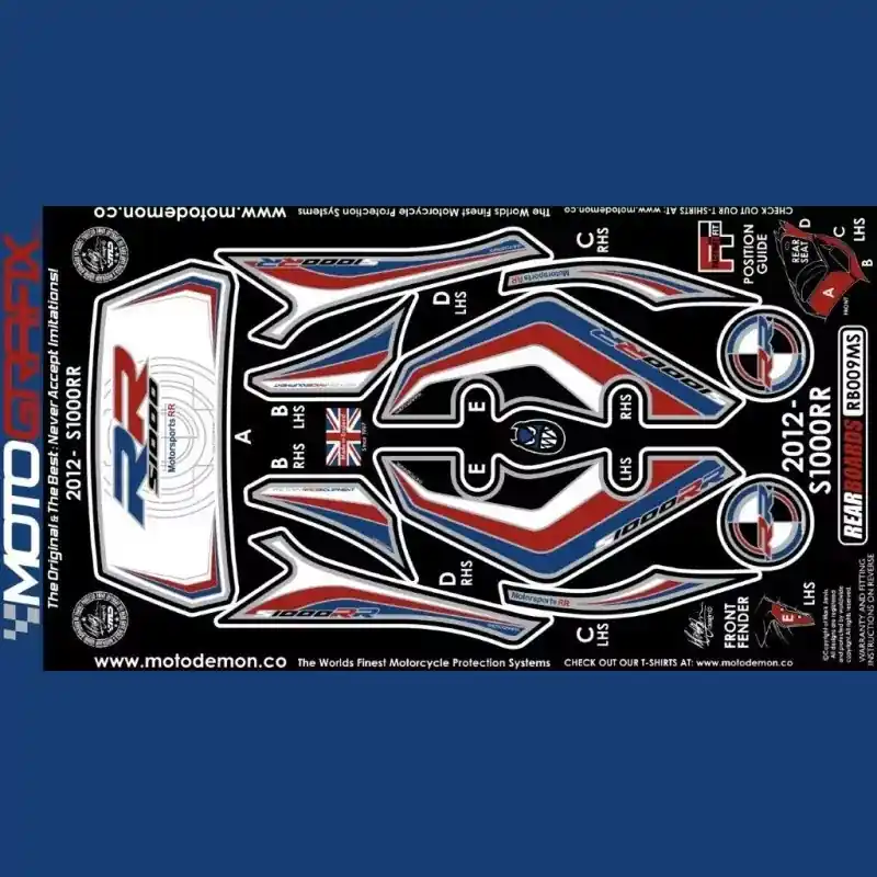 Schneller Versand Motografix Steinschlagschutz hinten passend für BMW S 1000 RR 2012-2014