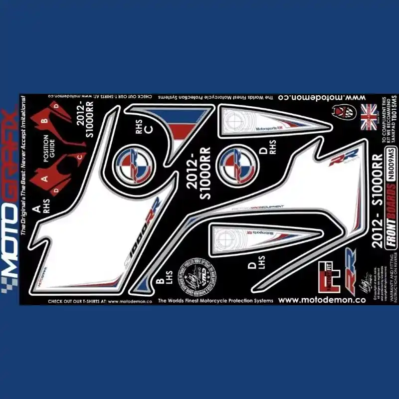 Letzte Chance Motografix Steinschlagschutz vorn passend für BMW S 1000 RR / HP4 2012-2014