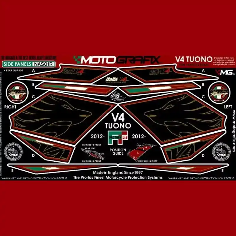 Motografix Steinschlagschutz hinten passend für Aprilia Tuono V4 2011-2014 Sale