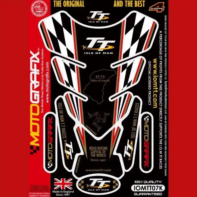 Motografix Isle Of Man TT Races 3D Gel Tankpad Protector IOMTT07K Sofort Bestellen
