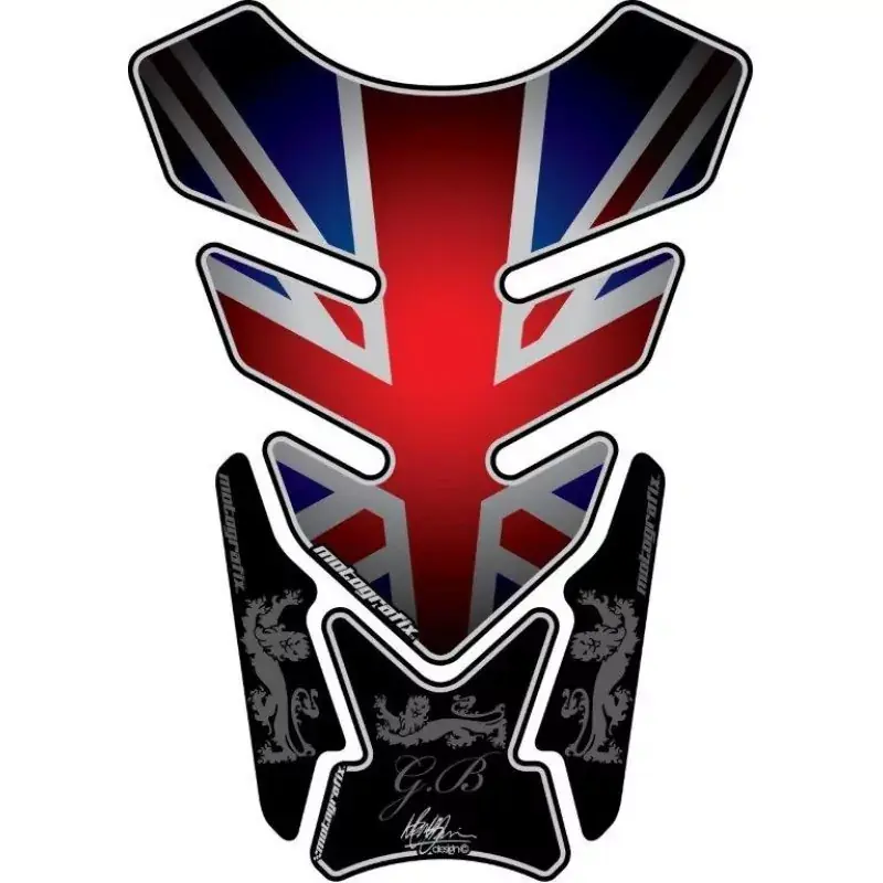 Motografix Union Jack 3D Gel Tank Pad Protector ST087 Nur Heute