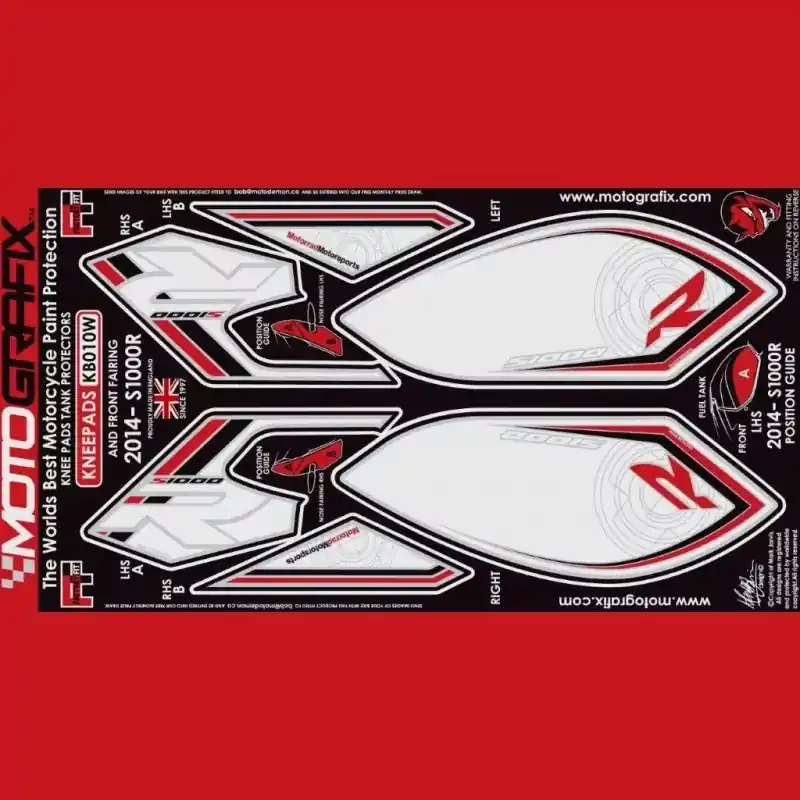 Günstig Motografix Front- & Tankschutz Knie Pads passend für BMW S 1000 R 2014-2016