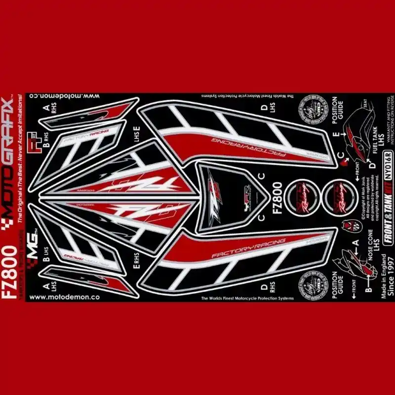 Motografix Steinschlagschutz Set passend für Yamaha FZ8 2010 Preis Gesenkt