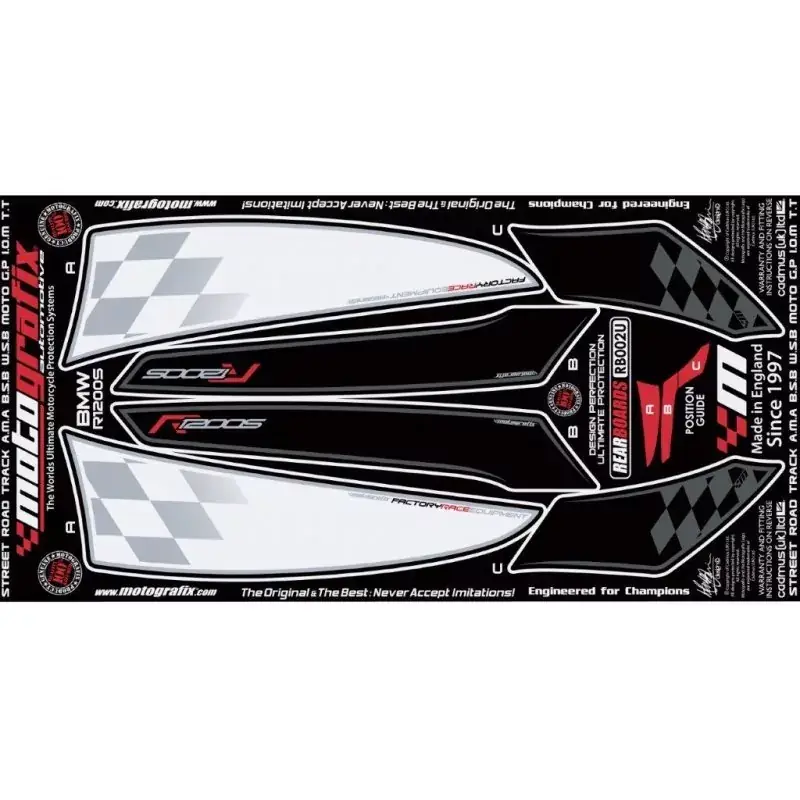 Kostenfreie Lieferung Motografix Steinschlagschutz hinten passend für BMW R 1200 S 2006-