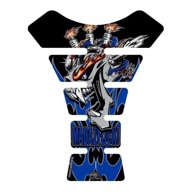 Motografix Mad Az F**K Gashead Blue 3D Gel Tank Pad Protector Top-Preis
