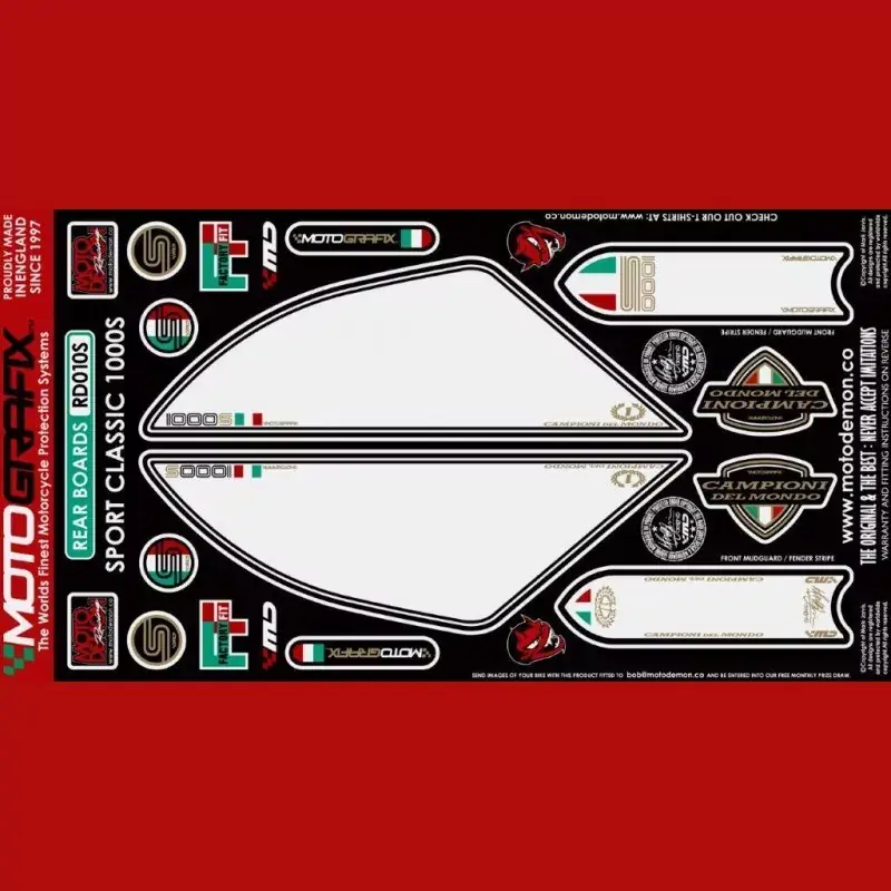 Sofort Bestellen Motografix Steinschlagschutz hinten passend für Ducati Sport Classic 1000 S