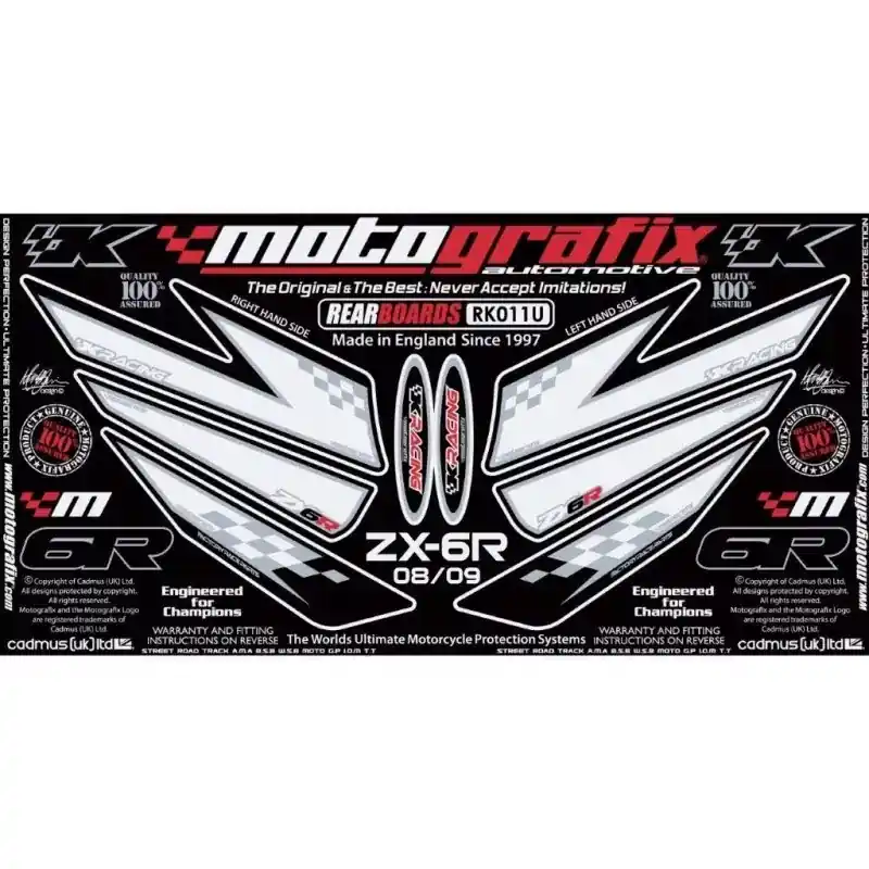 Sichere Zahlung Motografix Steinschlagschutz hinten passend für Kawasaki ZX-6 R 2009-2012