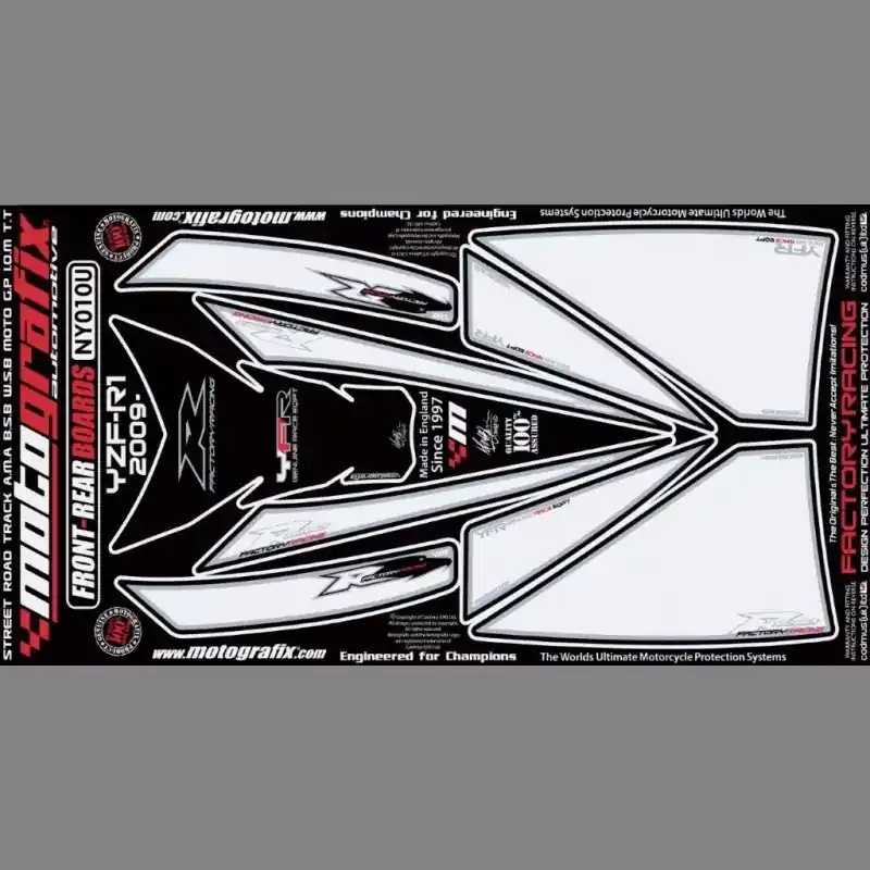 Motografix Steinschlagschutz Set passend für Yamaha YZF R1 2009-2014 Nur Für Kurze Zeit