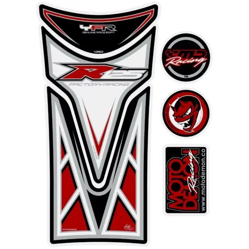 Aktuell Motografix 3D Gel Tankpad Weiß passend für Yamaha YZF R 125