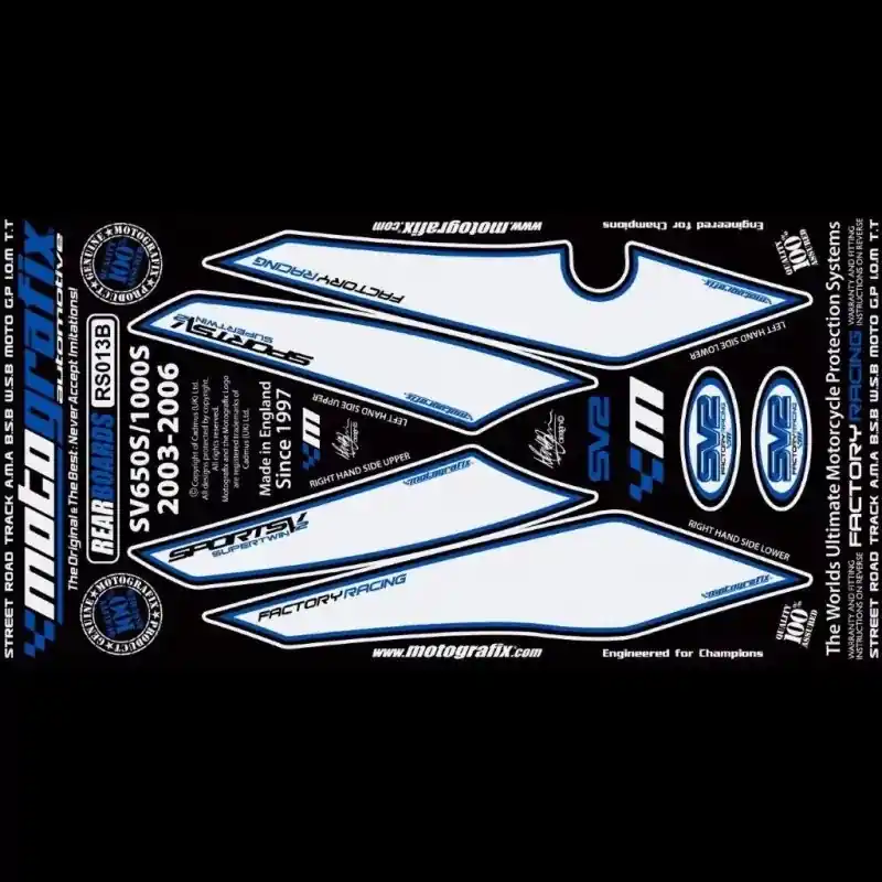 Heißes Angebot Motografix Steinschlagschutz hinten passend für Suzuki SV 650 / 1000 2003