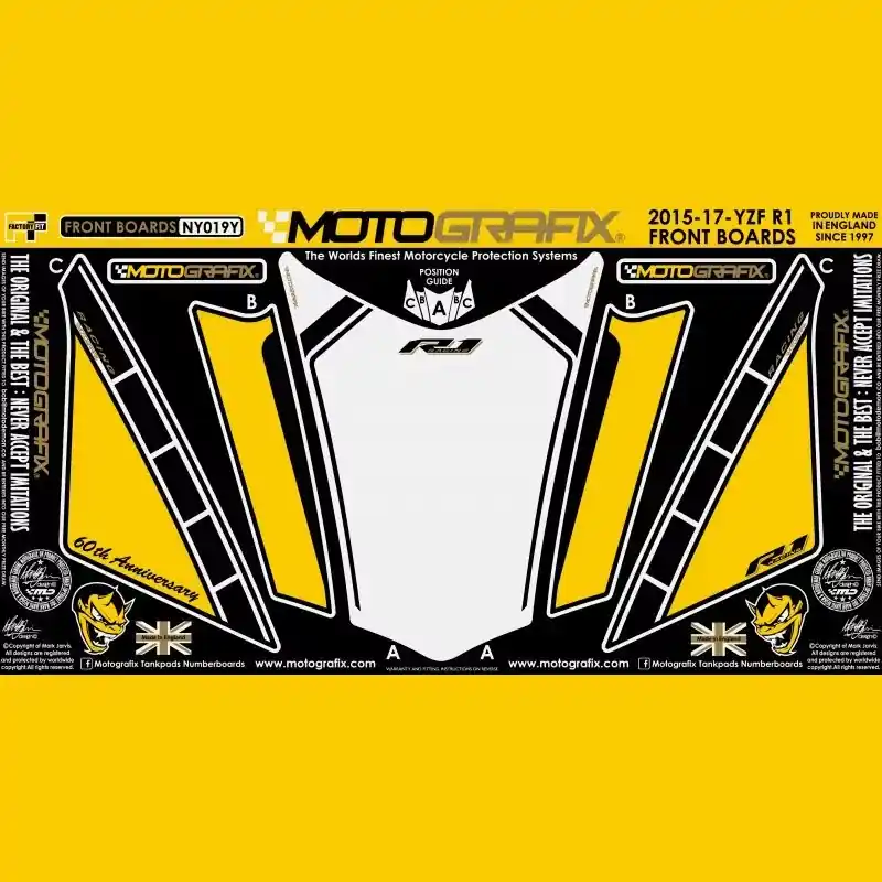 Motografix Steinschlagschutz passend für Yamaha YZF R1 2015-2017 Highlight