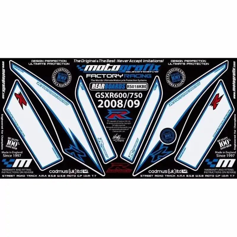 Motografix Steinschlagschutz hinten passend für Suzuki GSX-R 600 / 750 2008-2010 Must-Have