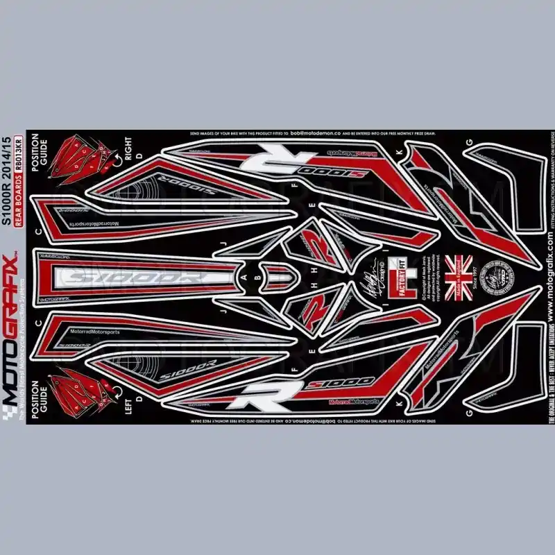 Preiswert Motografix Steinschlagschutz hinten passend für BMW S 1000 R 2014-2016