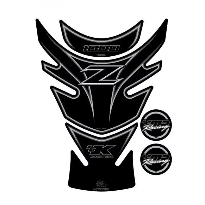 Motografix 3D Gel Tankpad Black passend für Kawasaki Z 1000 Ausverkauf