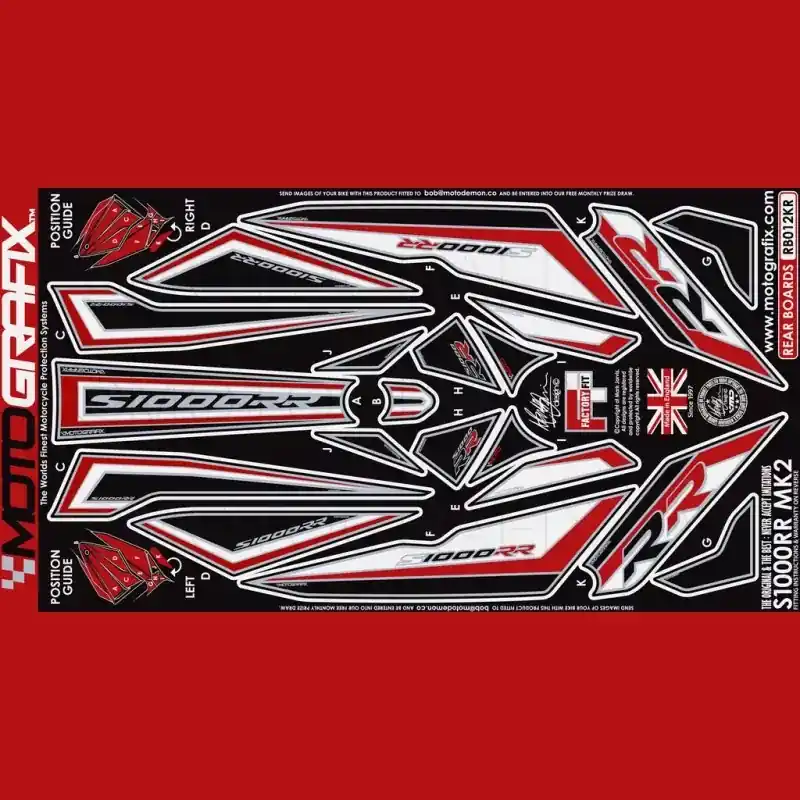 Schneller Versand Motografix Steinschlagschutz hinten passend für BMW S 1000 RR 2015-2016