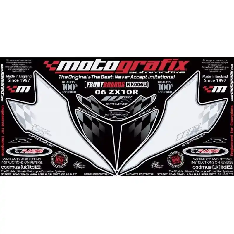 Motografix Steinschlagschutz passend für Kawasaki ZX-10 R 2006-2007 Rabatt