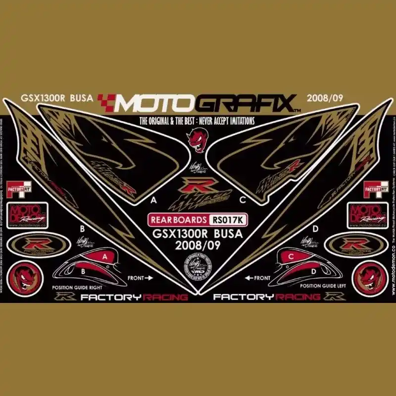 Motografix Steinschlagschutz hinten passend für Suzuki GSX-R 1300 R Hayabusa 2008- Günstig