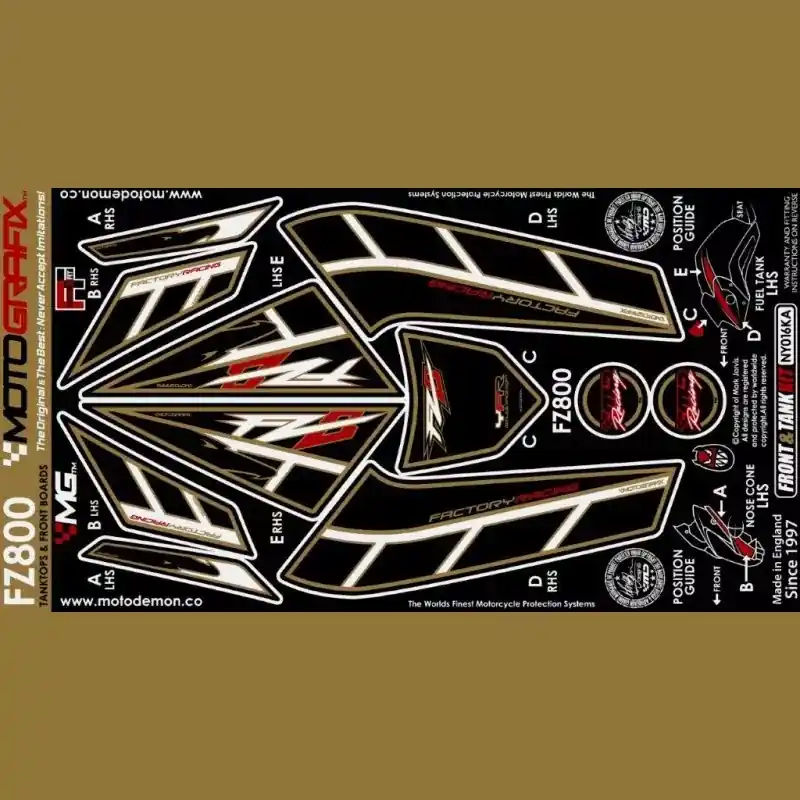 Motografix Steinschlagschutz Set passend für Yamaha FZ8 2010 Sichere Zahlung