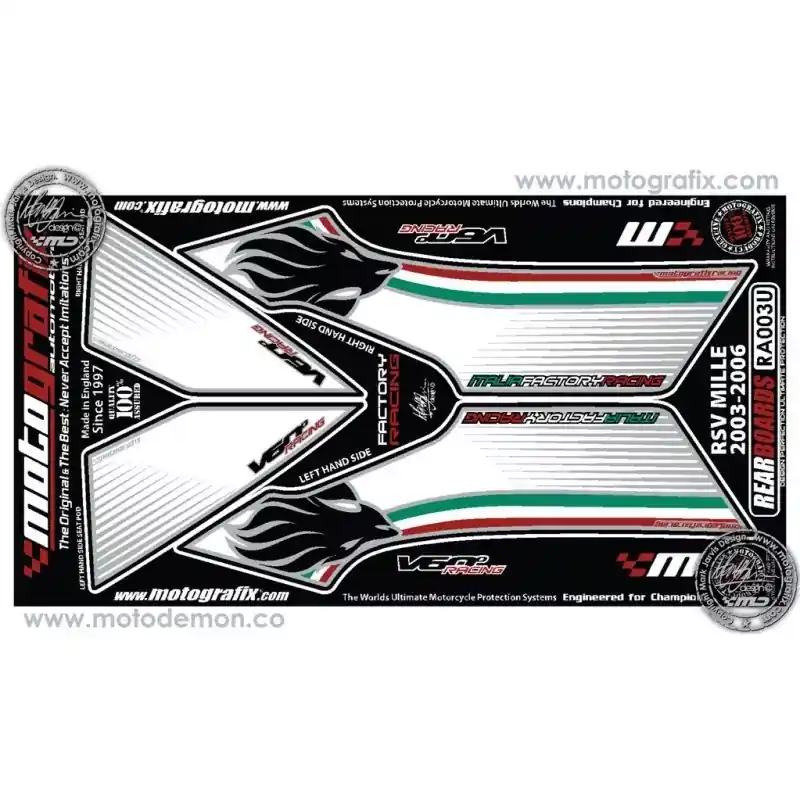 Bestpreis Motografix Steinschlagschutz hinten passend für Aprilia RSV 1000 R / Factory 2004-2006