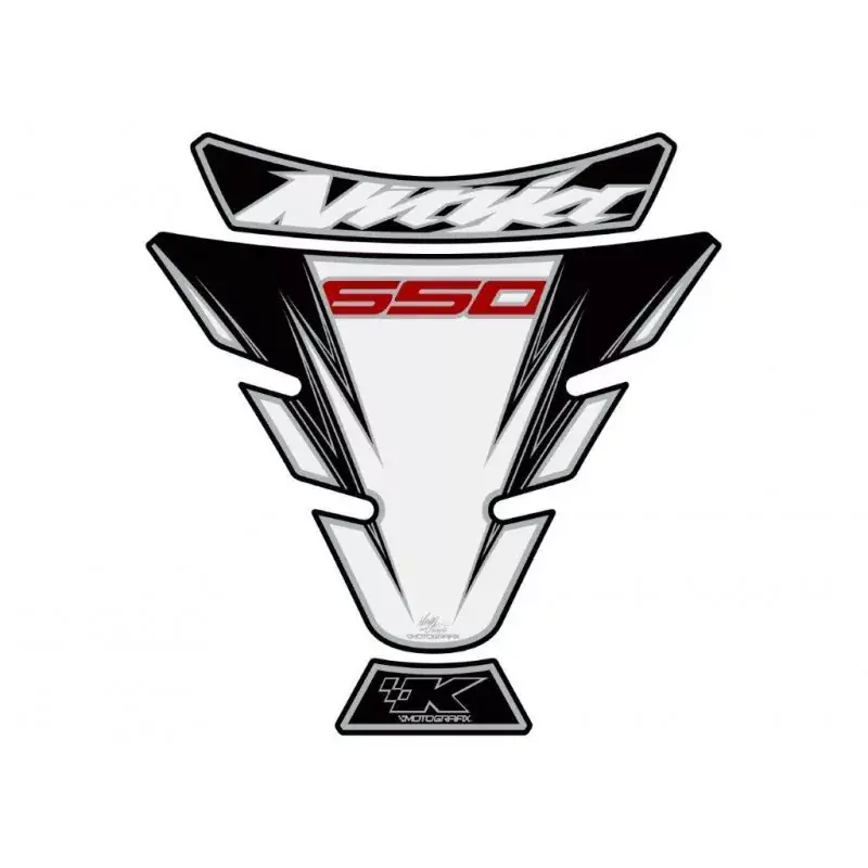 Motografix 3D Gel Tank Pad Weiß passend für Kawasaki Ninja 650 Kostenfreie Lieferung