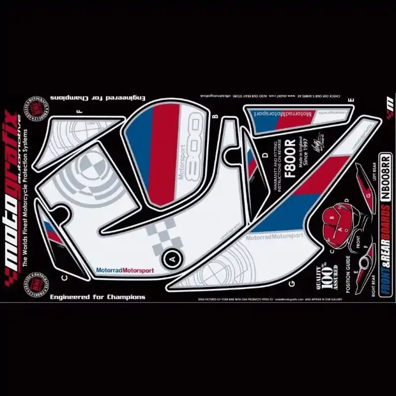 Sofort Bestellen Motografix Steinschlagschutz Set passend für BMW F 800 R 2009-2014