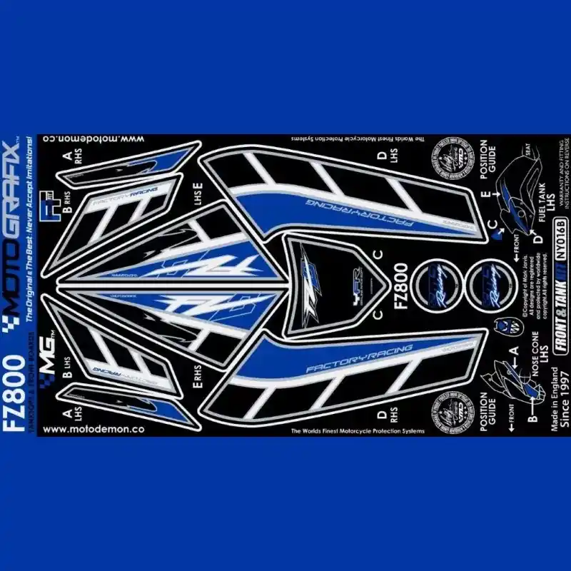 Gratis Versand Motografix Steinschlagschutz Set passend für Yamaha FZ8 2010-