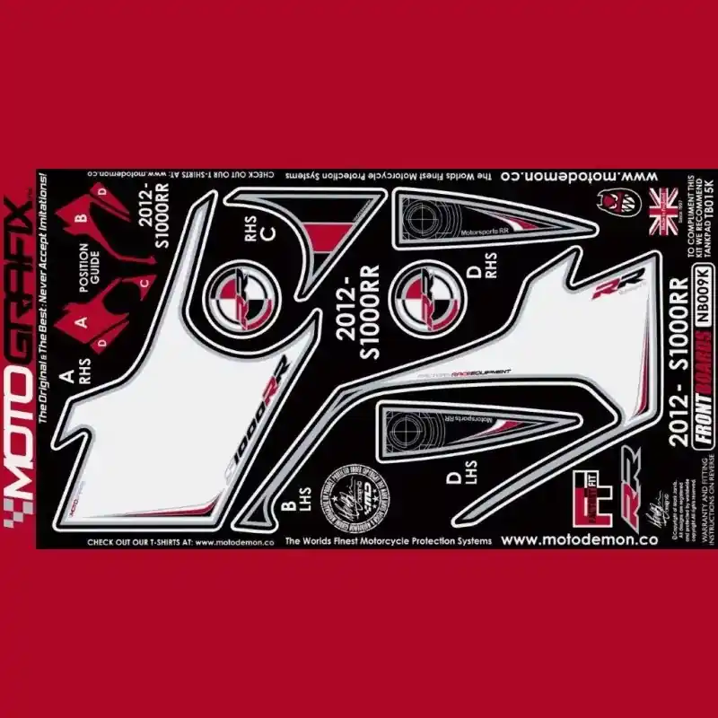 Motografix Steinschlagschutz vorn passend für BMW S 1000 RR / HP4 2012-2014 Ausverkauf