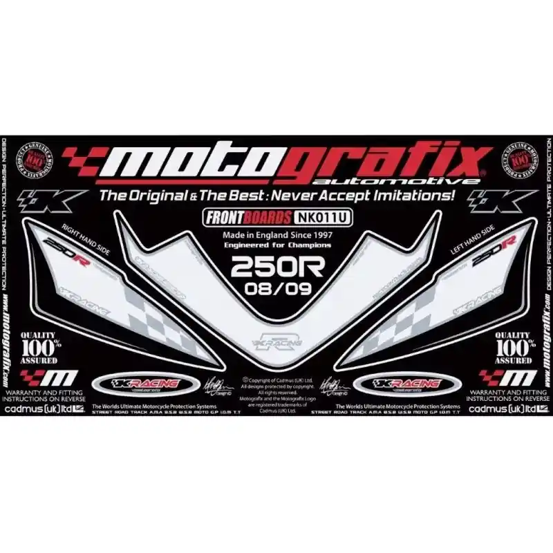 Saisonangebot Motografix Steinschlagschutz vorn passend für Kawasaki Ninja 250 R 2008-2012