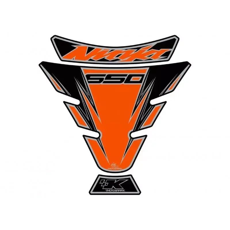 Neuheit Motografix 3D Gel Tank Pad Orange passend für Kawasaki Ninja 650