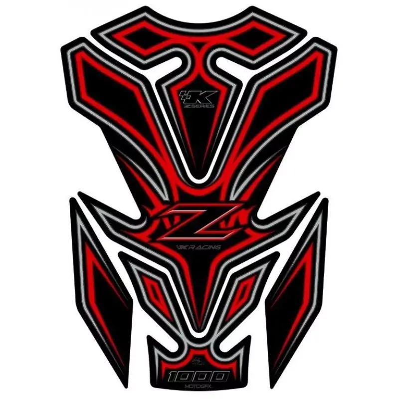 Ausverkauf Motografix 3D Gel Tank Pad Black/Red passend für Kawasaki Z 1000 SX