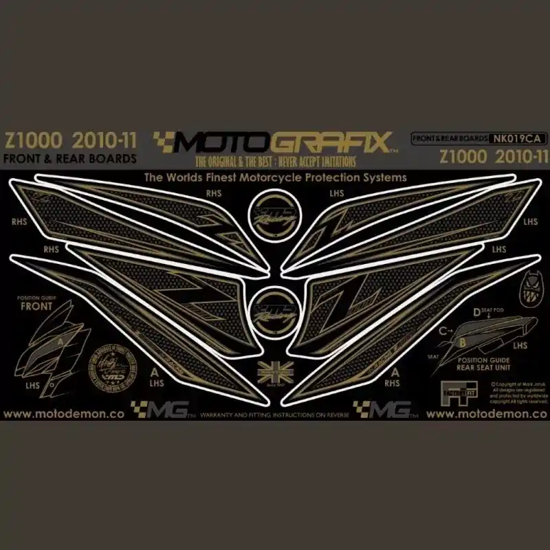 Geprüft Motografix Steinschlagschutz Set passend für Kawasaki Z 1000 2010-2013