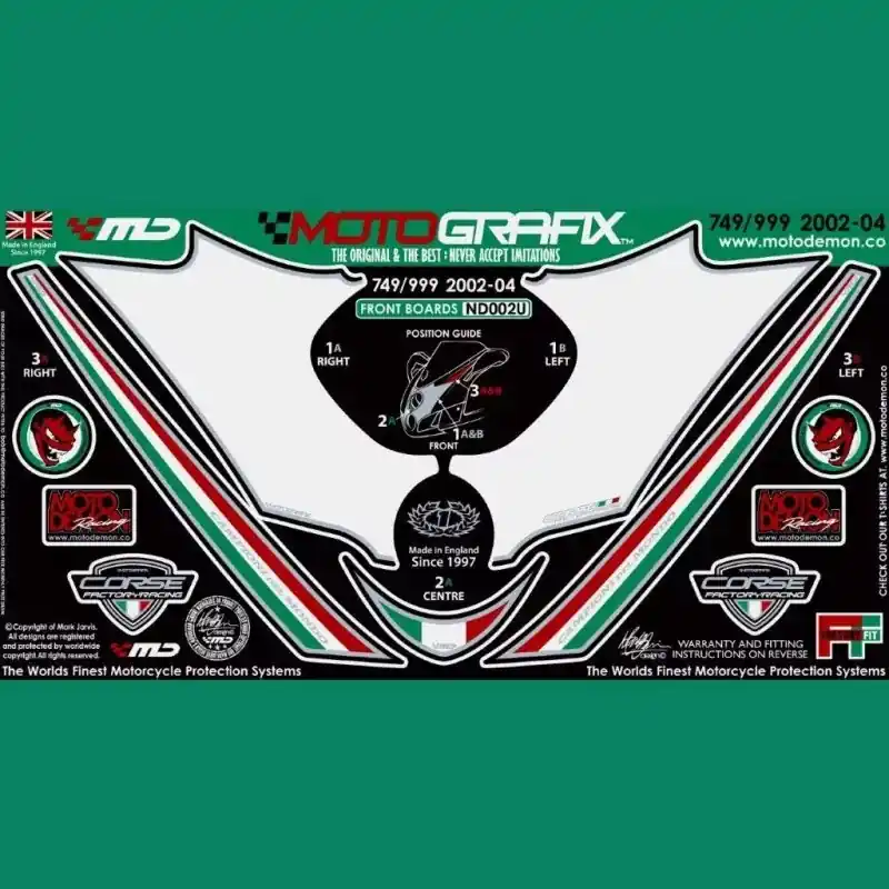 Motografix Steinschlagschutz vorn passend für Ducati 749 / 999 2002-2004 Heißes Angebot