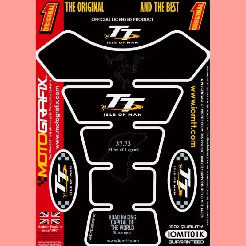 Top-Preis Motografix Isle Of Man TT Races 3D Gel Tankpad Schutz IOMTT01K