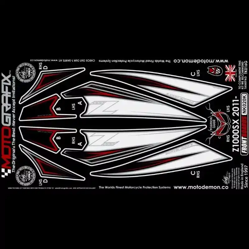 Motografix Steinschlagschutz vorn passend für Kawasaki Z 1000 SX 2011-2016 Jetzt Kaufen