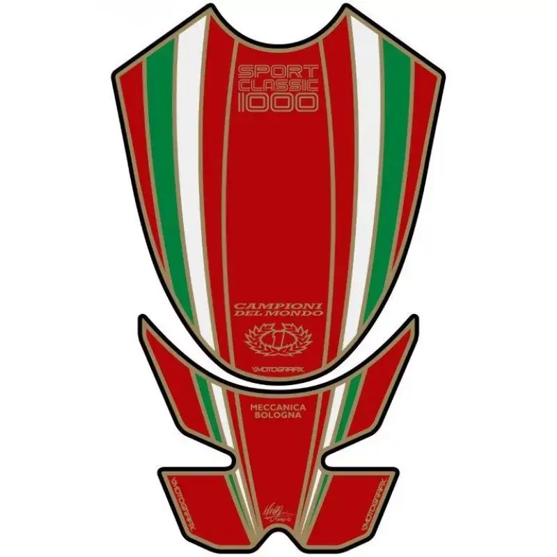 Motografix 3D Gel Tank Pad passend für Ducati Sport Classic 1000 Markenware