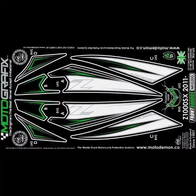 Nur Für Kurze Zeit Motografix Steinschlagschutz passend für Kawasaki Z 1000 SX 2011-2016