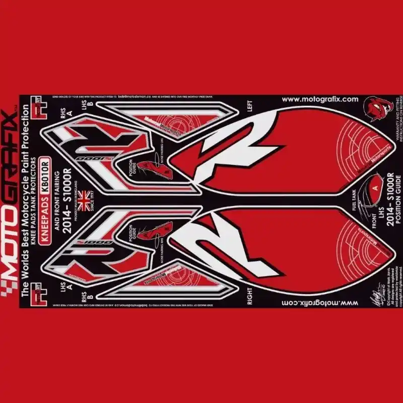 Heißes Angebot Motografix Front- & Tankschutz Knie Pads passend für BMW S 1000 R 2014-2016