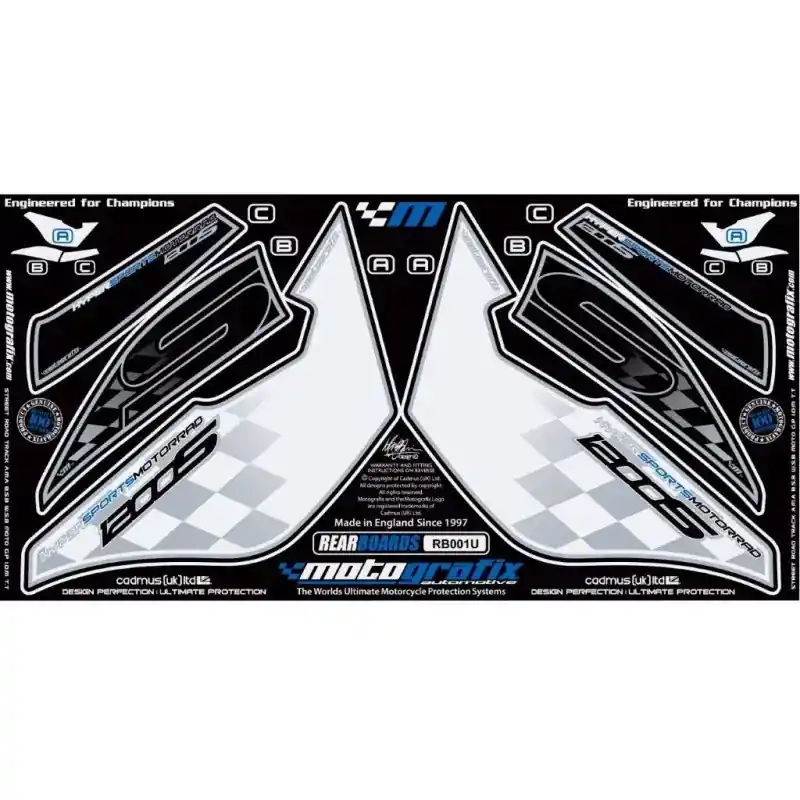 Preis Gesenkt Motografix Steinschlagschutz hinten passend für BMW K 1200 S 2004- RB001U